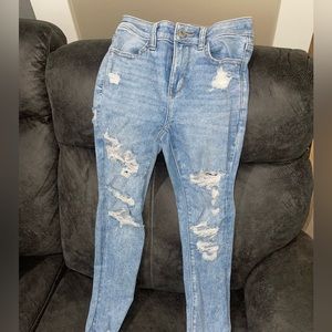 American Eagle distressed skinny jeans